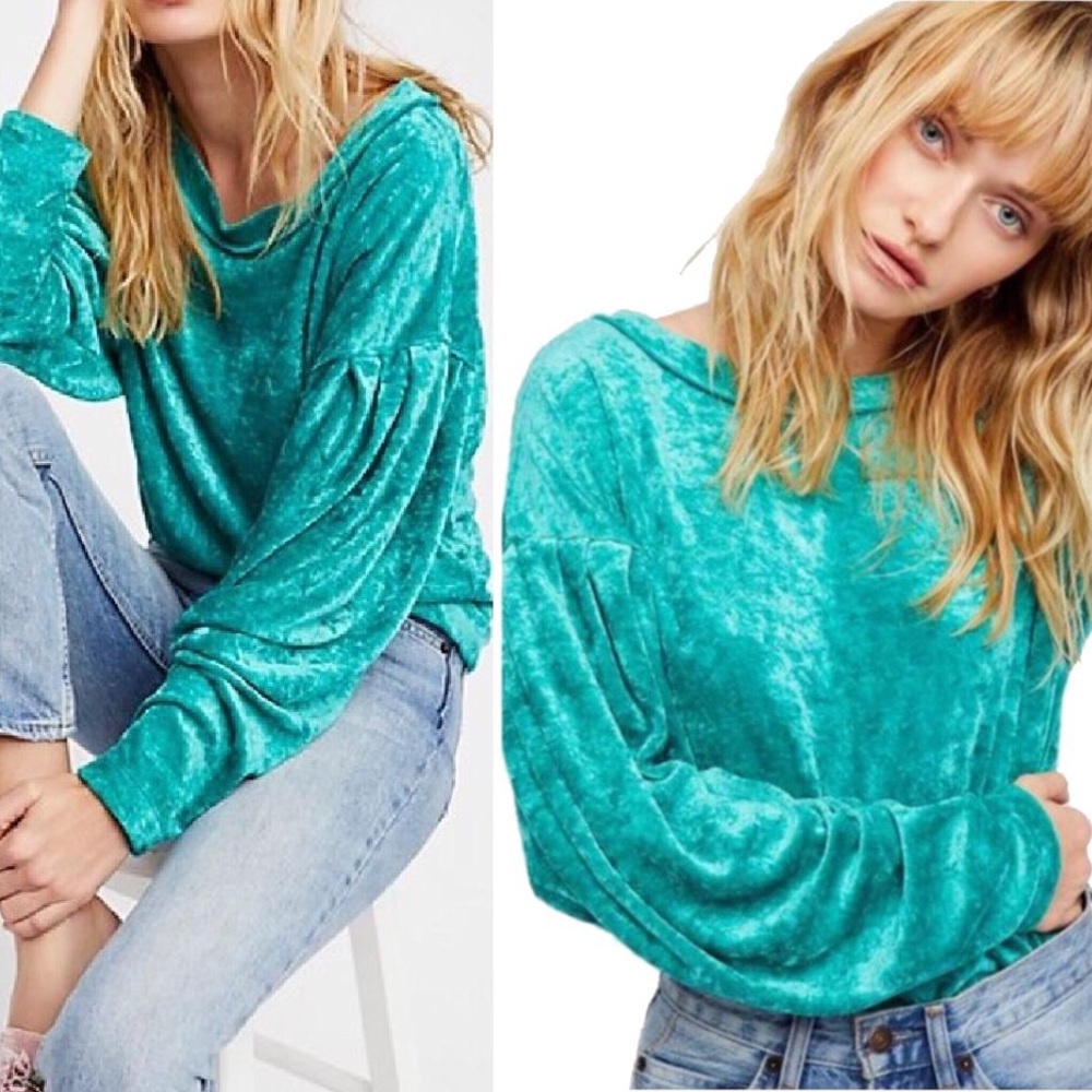 Free People Green Milan Dolman Sweater Top NEW - S